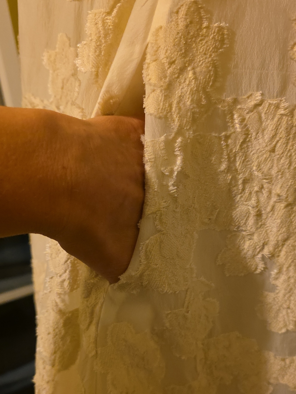 H&M Edition Jacquard Strapless Mini Dress Small In Cream - Picture 11 of 11